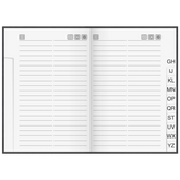 Adressbuch „Virando“ | A5, 128 Seiten, schwarz